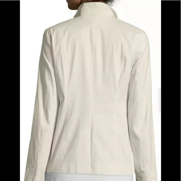 Eileen Fisher Jacket Polished Stretch Ramie Sz 14 - Picture 2 of 7